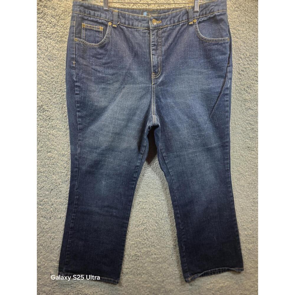 Relativity‎ Straight Jeans 20W Women's Dark Wash Pre-Owned